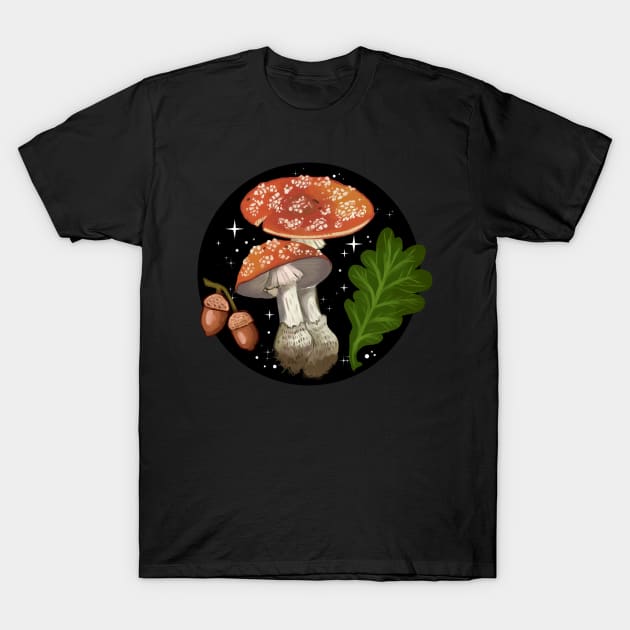 Toadstool T-Shirt by Le Cerf Noir